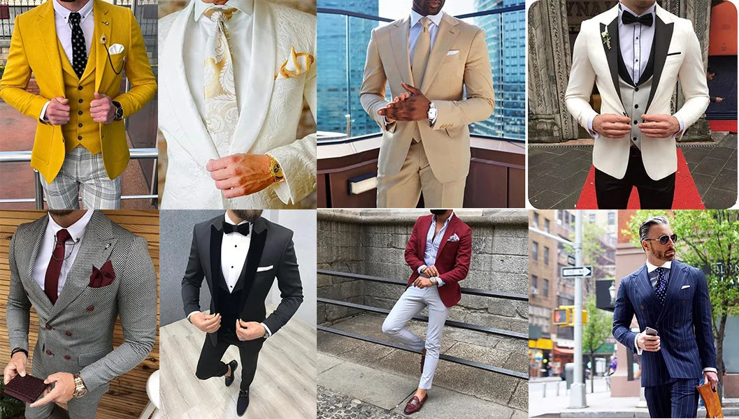 Plaid Fashion Blazer- Slim Fit Party Jacket for Men