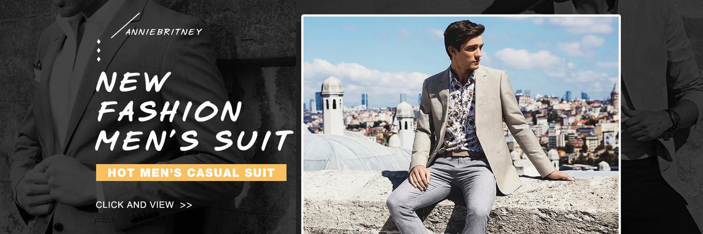 Plaid Fashion Blazer- Slim Fit Party Jacket for Men
